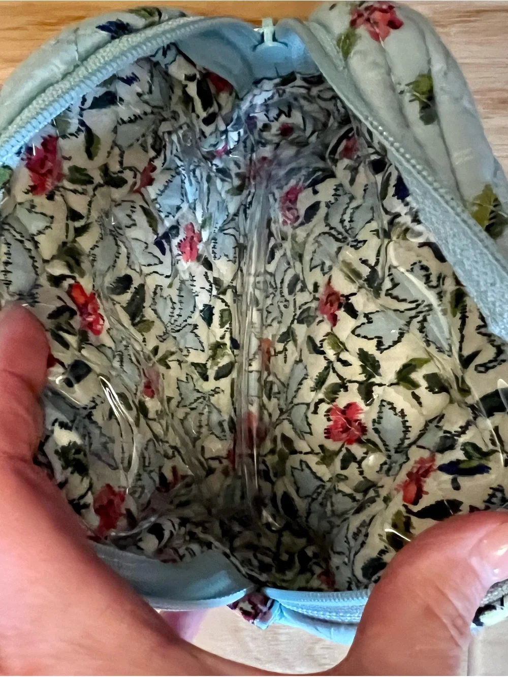 Vera Bradley Small Cosmetic Bag “Water Bouquet”